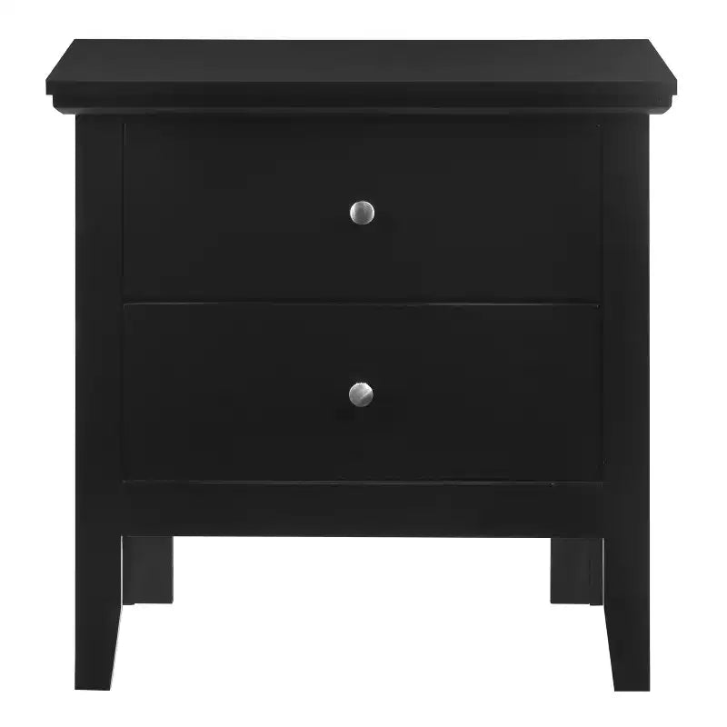 HomeStock Rectangle Cherry Wood Nighstand For Living Room and Bedroom