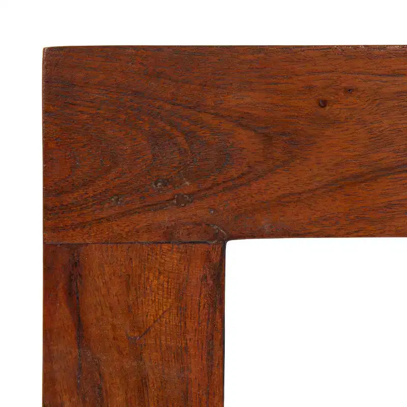 Storied Home Acacia Wood Dining Chair with Boucle