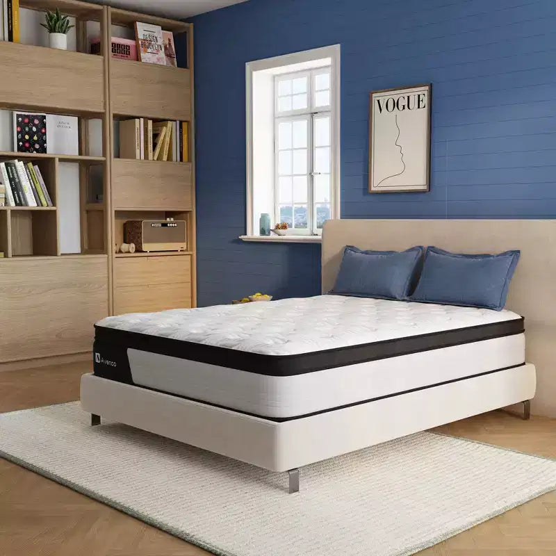 Avenco 10 12 inch Medium Cooling Memory Foam Hybrid Mattress, CertiPUR-US, OEKO-TEX Certified