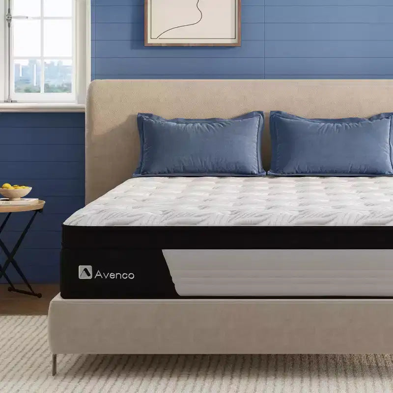 Avenco 10 12 inch Medium Cooling Memory Foam Hybrid Mattress, CertiPUR-US, OEKO-TEX Certified