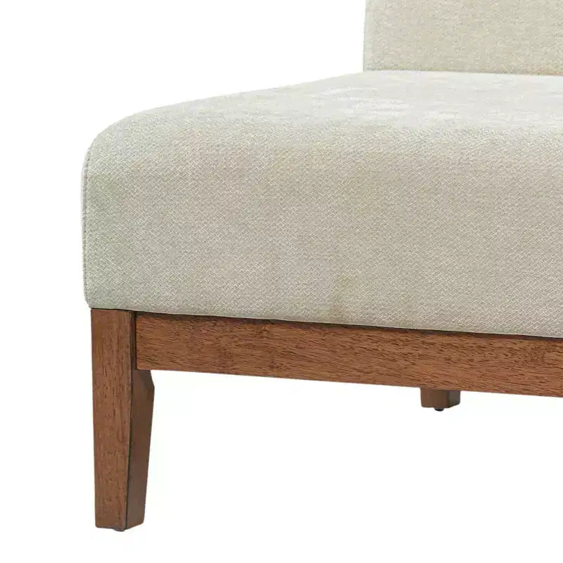 Christopher Knight Home Hyejin Modern Rubberwood Upholstered Accent Chair with Curved Backrest