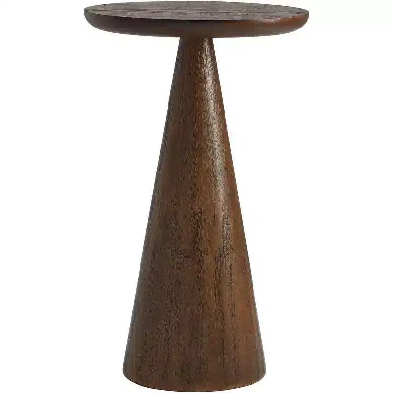 Regency Hill Owen 20 High Rustic Modern Walnut Finish Wood Side Table