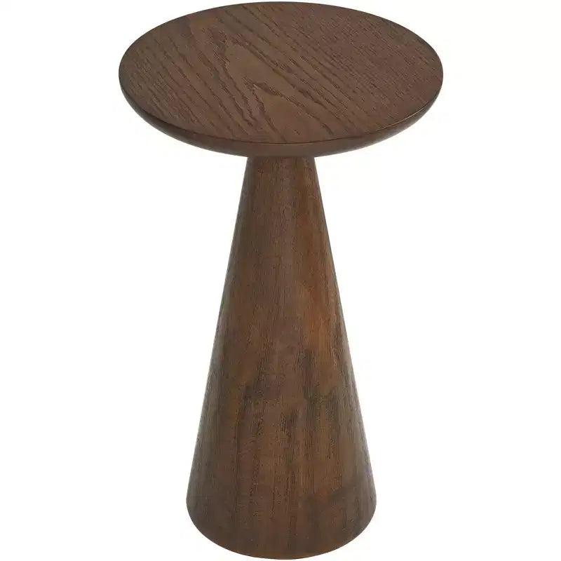 Regency Hill Owen 20 High Rustic Modern Walnut Finish Wood Side Table