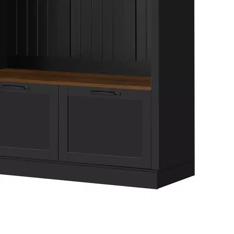 3-in-1 Hall Tree with Bench, Coat Rack with Storage Cabinet, Drawers & Hooks, Multifunctional Entryway Organizer - ModernLuxe