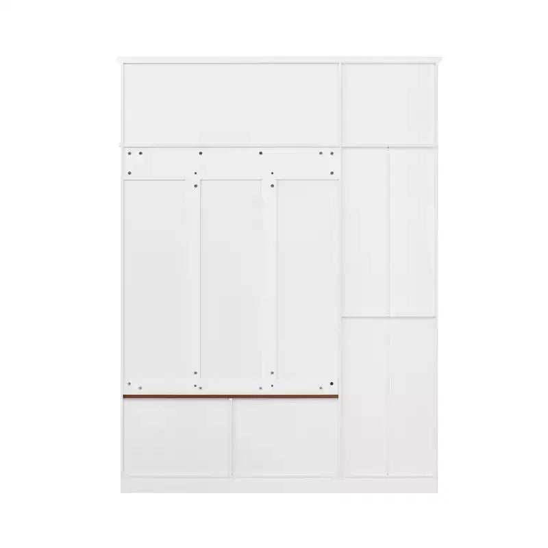 3-in-1 Hall Tree with Bench, Coat Rack with Storage Cabinet, Drawers & Hooks, Multifunctional Entryway Organizer - ModernLuxe