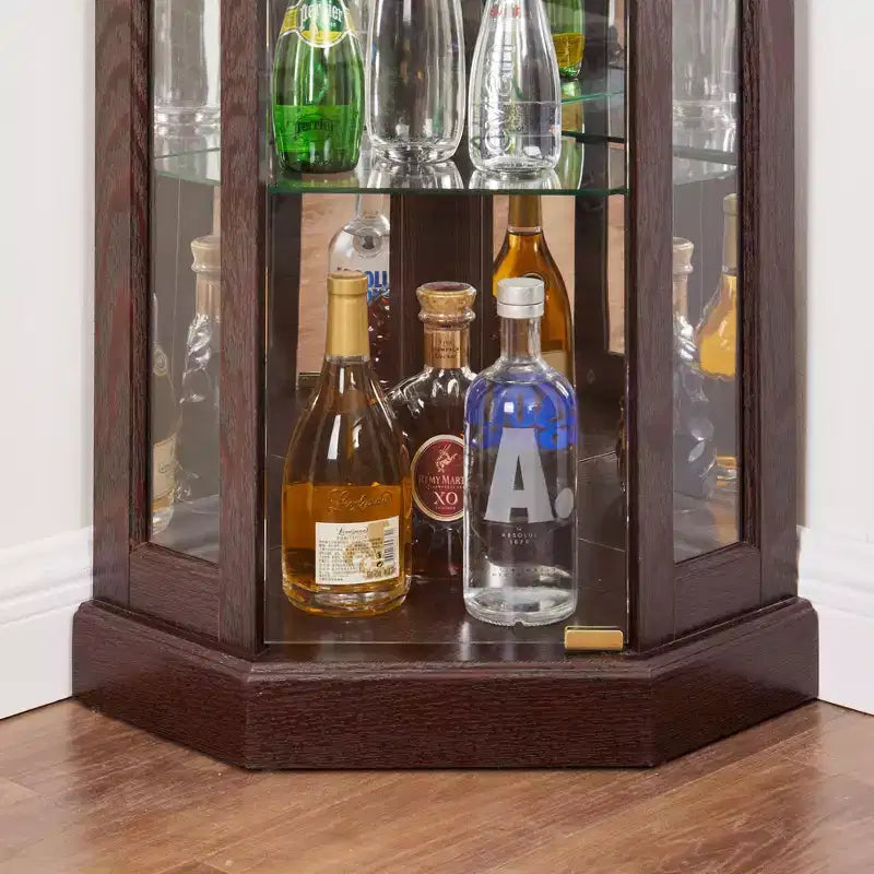 MAYEERTY Living Room Storage Cabinet MDF+Fabric 1 Soft-Close Door 1 Shelf