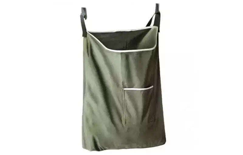Narwey Laundry Collector, Laundry Hamper, Door Hanging Laundry bag with hooks (Army green, 65Liters)