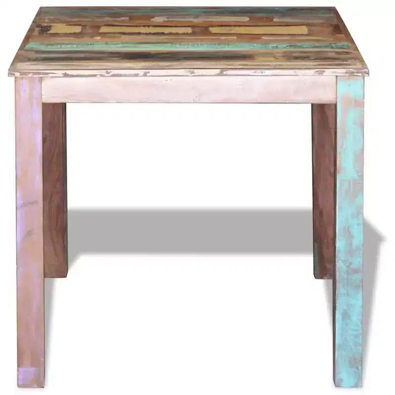 vidaXL Dining Table Multicolor Solid reclaimed wood Compact Durable