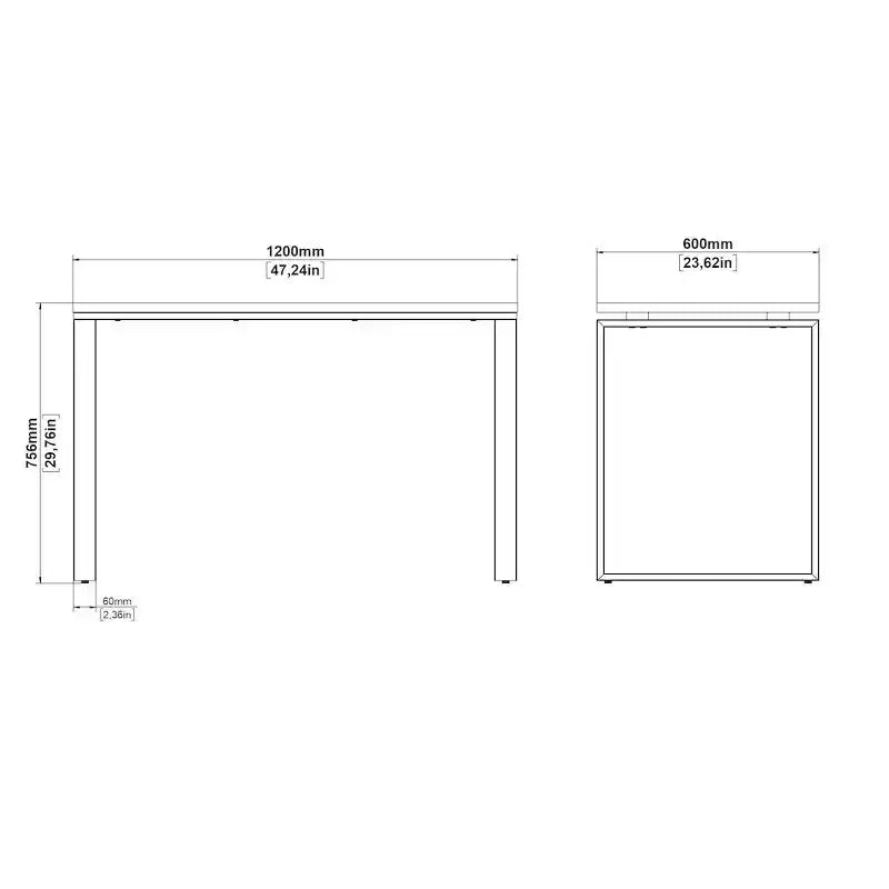 Tvilum, Sign Home Office Writing Office Desk, 47 in.