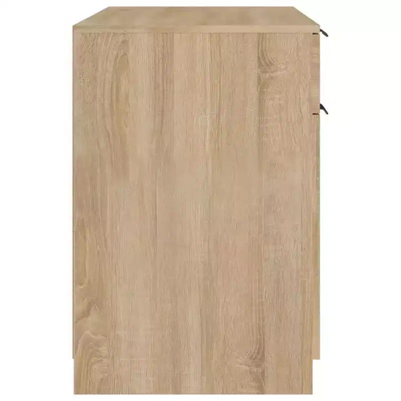 vidaXL Desk Sonoma Oak Engineered Wood 39.4x19.7x29.5 in Desk