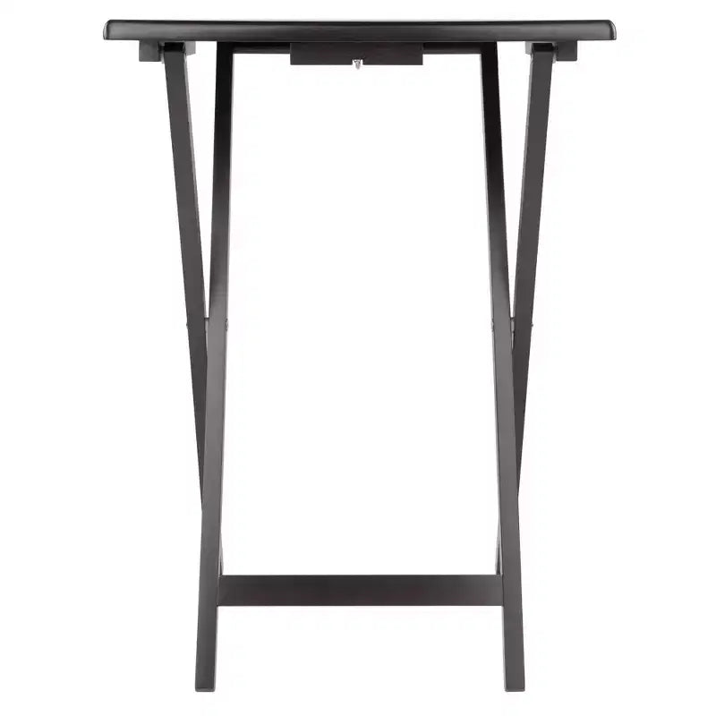 Winsome 5pc Adriel Snack Table Set Coffee: Transitional Style, 4 Point Leg Frame, Wood Composite, Includes Storage Cart