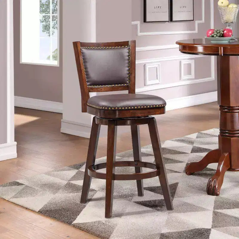 Boraam Broadmoor Swivel Bar Stool Cappuccino Finish