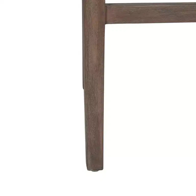 East at Main Durham Rattan Counter Height Barstool with Upholstered Seat and Wood Base Tan: Cotton, No Assembly Required