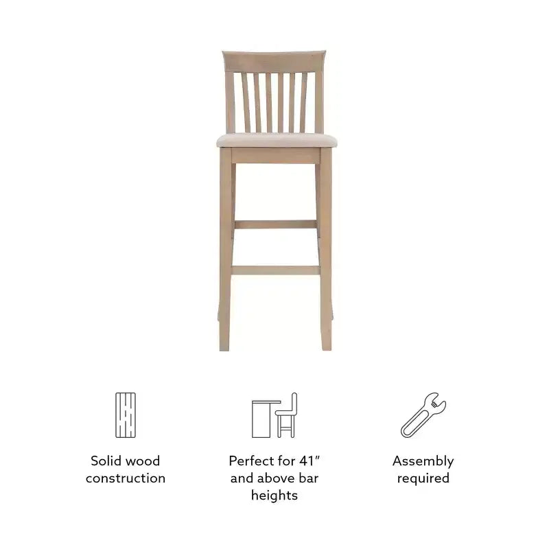 Linon Torino Stool Wood