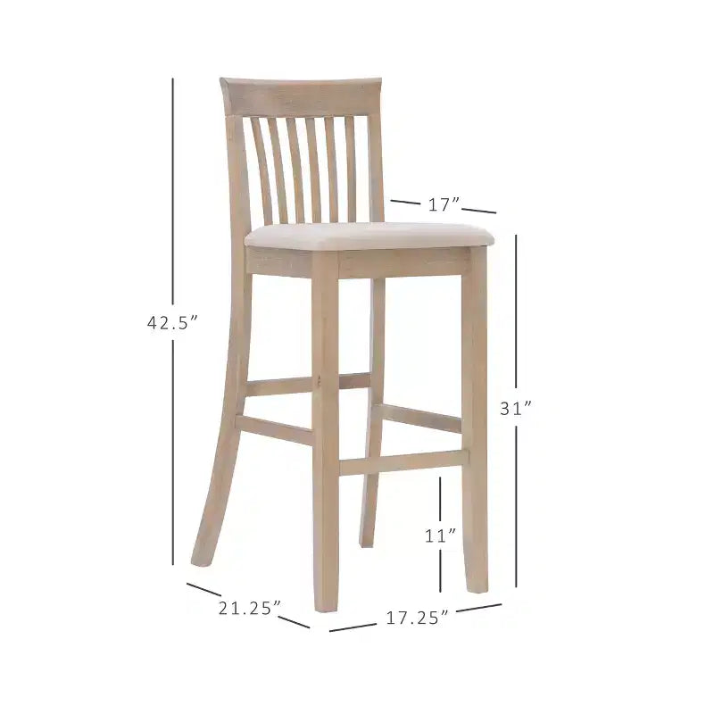 Linon Torino Stool Wood