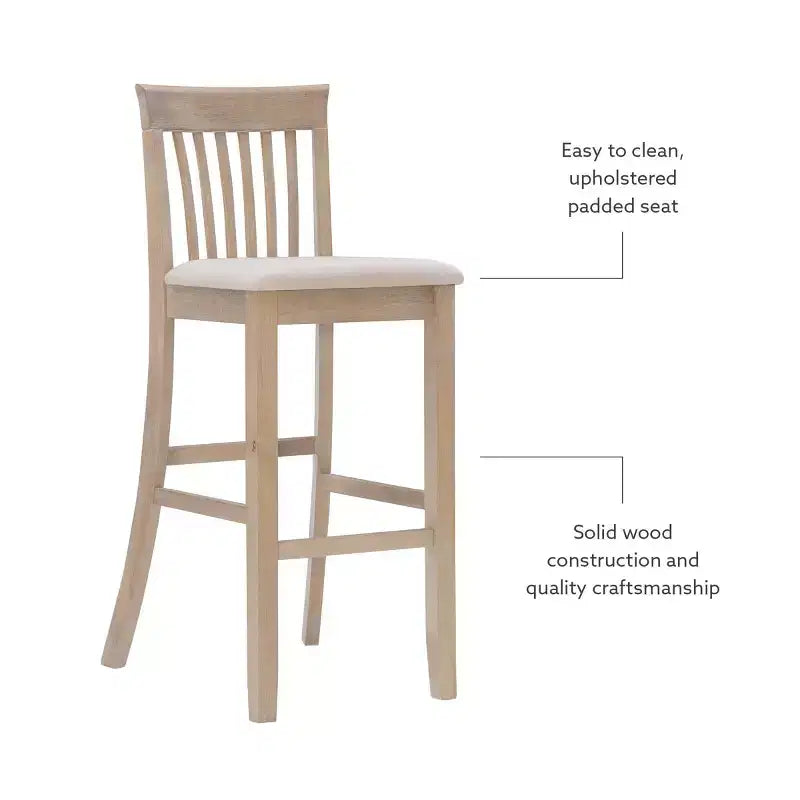 Linon Torino Stool Wood