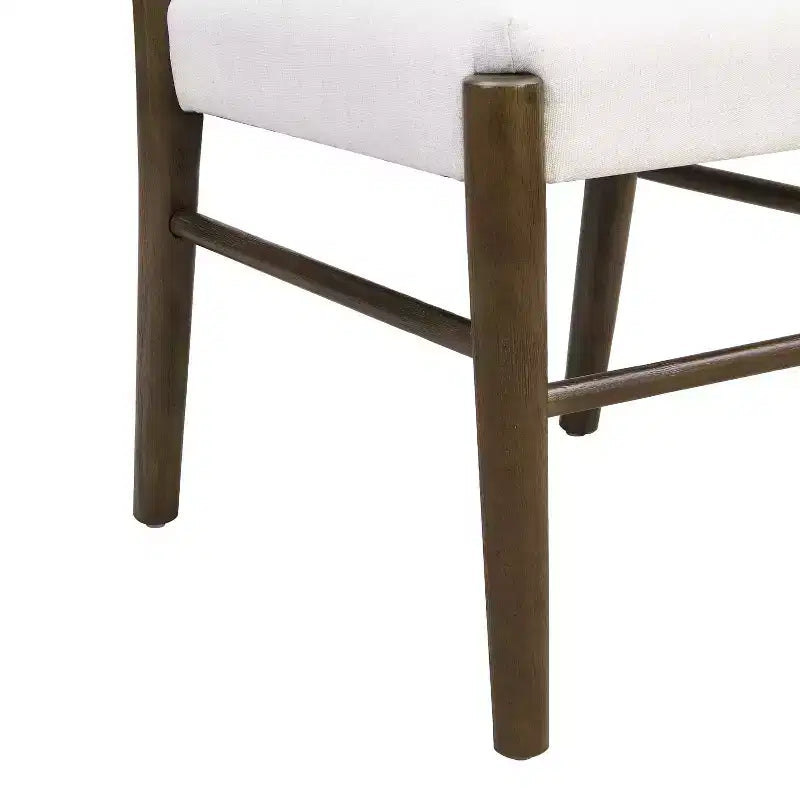 Christopher Knight Home Set of 2 Henry Farmhouse Upholstered Rubberwood Dining Chairs Brown