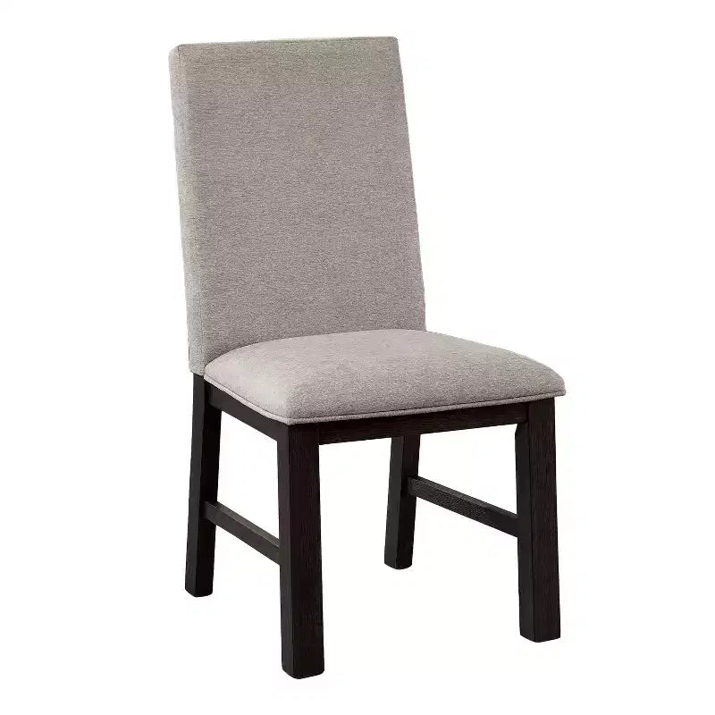 24/7 Shop At Home: Upholstered Dining Chairs with Foam Cushion & Wood Frame, Set of 2