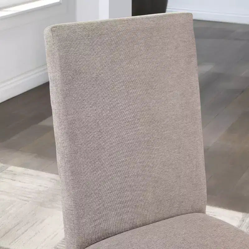 24/7 Shop At Home: Upholstered Dining Chairs with Foam Cushion & Wood Frame, Set of 2