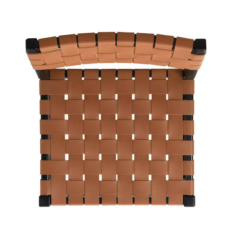 Christopher Knight Home Set of 2 Oliver Woven Faux Leather Rubberwood Dining Chairs Brown