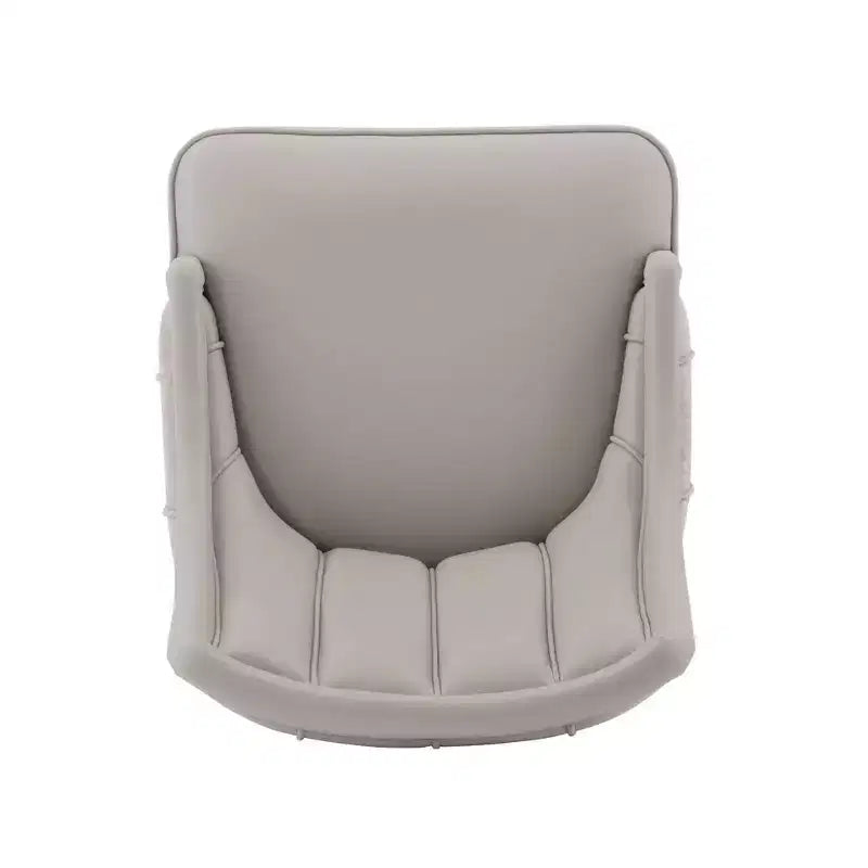 Eda Modern Velvet and Leatherette Upholstered Dining Chair Gray - Manhattan Comfort