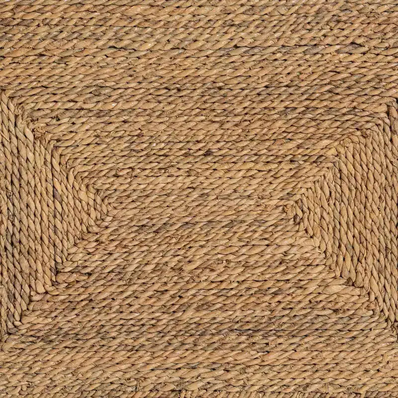 bali & pari Anfield Natural Seagrass and Mahogany Wood Dining Chair Natural: Solid Pattern, No Assembly Required