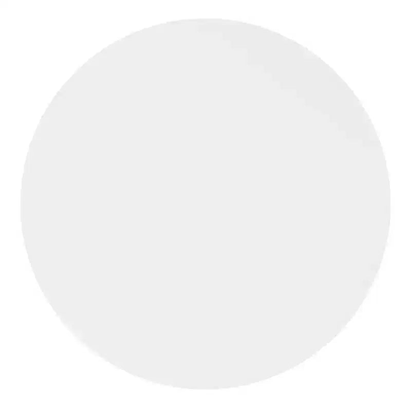 Powell Shelby Solid Wood Round Dining Table White: Seats 4, Lacquered Pedestal Base, 44" Width