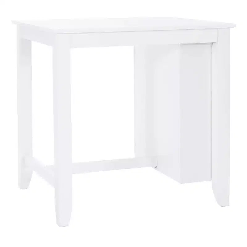 Shelby Solid Wood Space Saving Counter Height Table White - Powell
