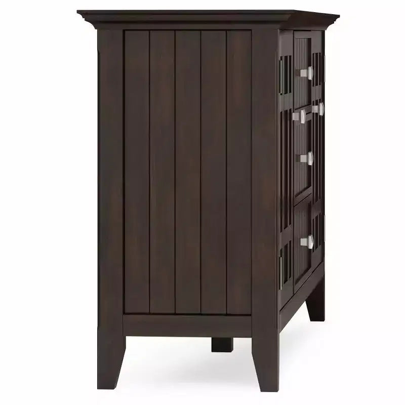 Bahut/Buffet Naturel : Rangement pour le vin, Étagères réglables, Pin et Contreplaqué