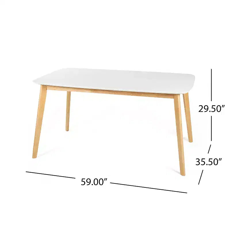 Christopher Knight Home Nyala Wood Dining Table White Oak/Natural Oak