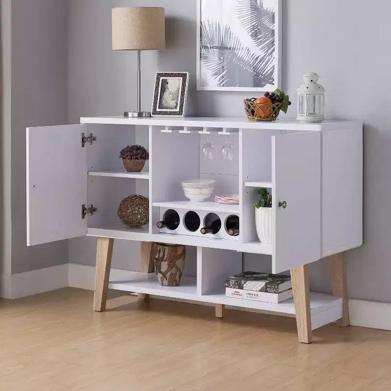 Sfax 4 Bottle Buffet Server White - miBasics