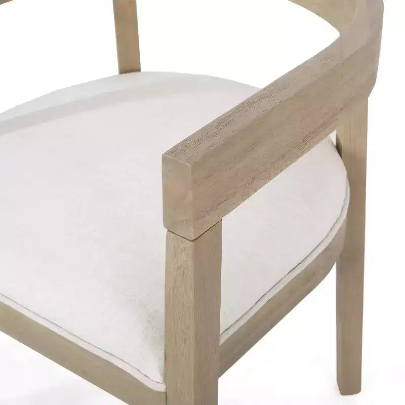 Christopher Knight Home Jasmine Contemporary 7pc Dining Set with Rubberwood Upholstered Chairs Natural/Beige