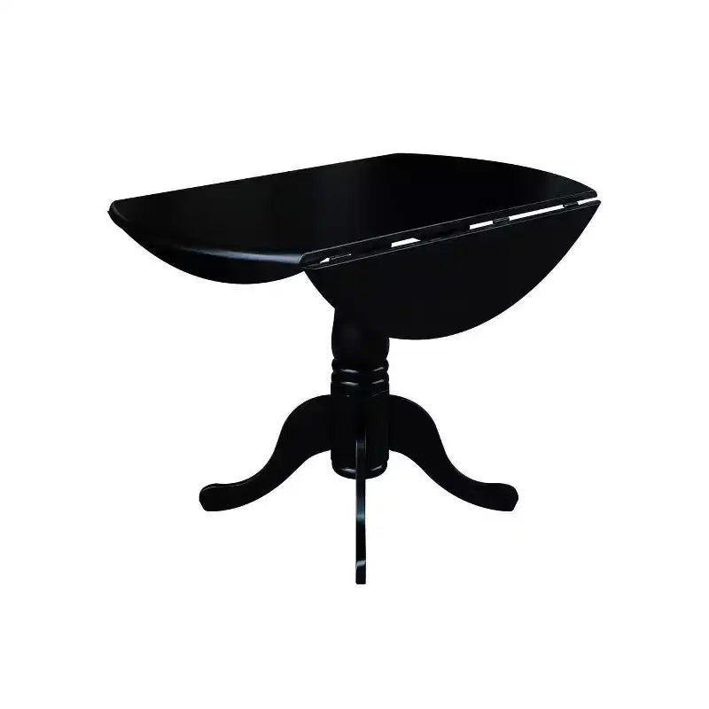 Set of 5 42" Dual Table with 4 Schoolhouse Chairs Dining Sets Black - International Concepts