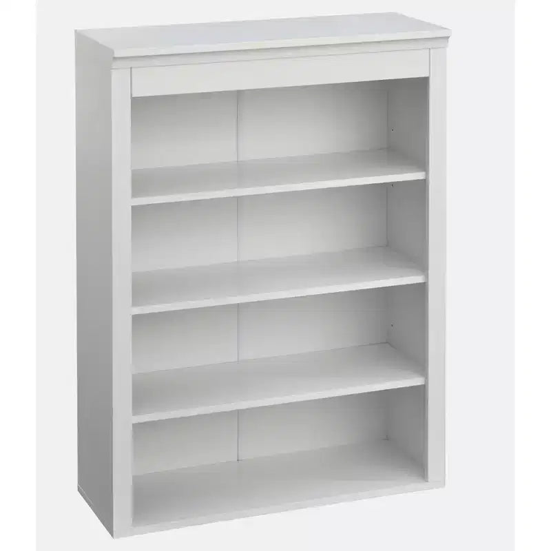 Lifestorey 2pc Monza Modular Cabinet and Hutch with Faux Marble Top White: Farmhouse Style, Faux Marble Top, Adjustable Shelves