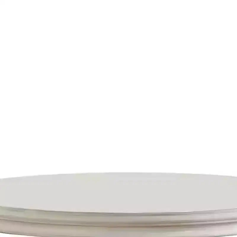 60" Versailles Dining Table PU Bone White Finsih - Acme Furniture