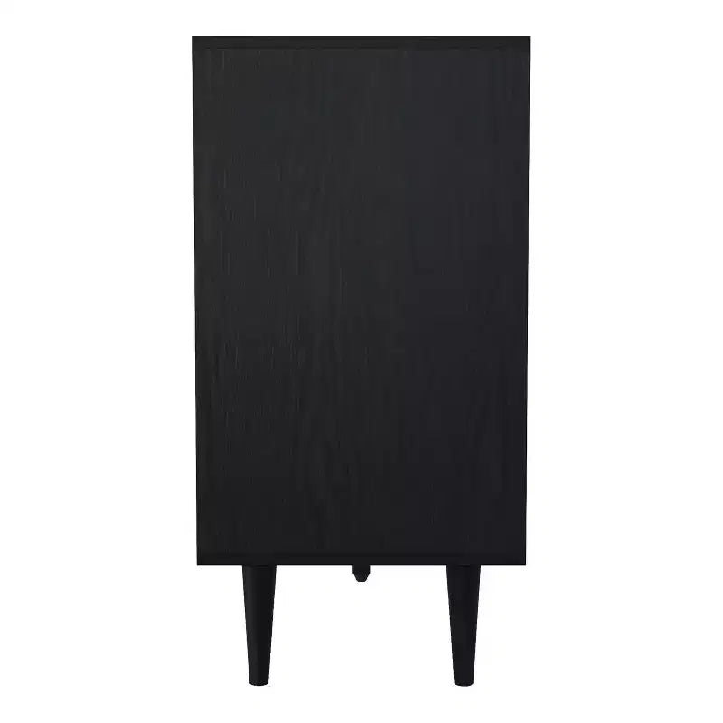 Andrew Mid-Century Modern Buffet Server Light Oak/Black - miBasics