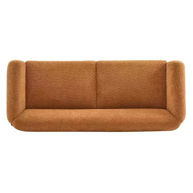 Christopher Knight Home Mia 82.75" Boucle Fabric 3 Seater Sofa Caramel
