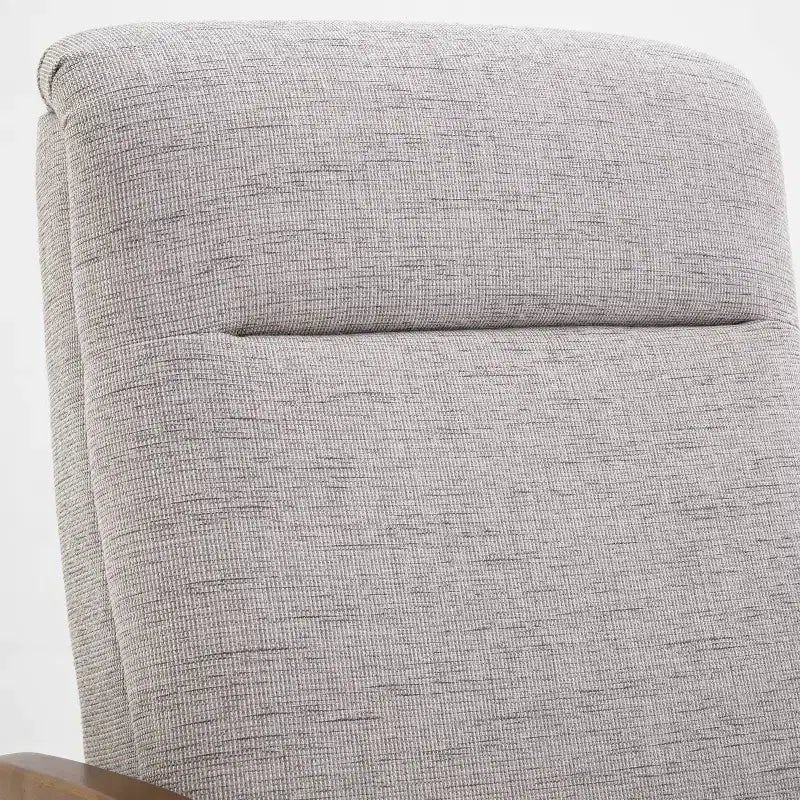 Comfort Pointe Terni Press-Back Recliner Sea Oat: Upholstered Polyester, Wood Frame, Foam Fill