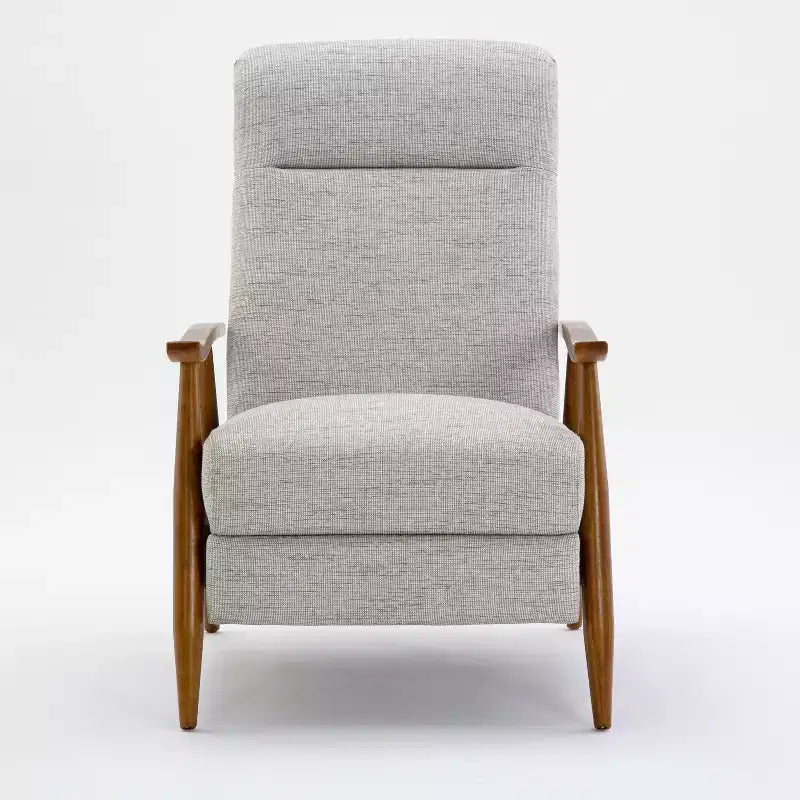 Comfort Pointe Terni Press-Back Recliner Sea Oat: Upholstered Polyester, Wood Frame, Foam Fill