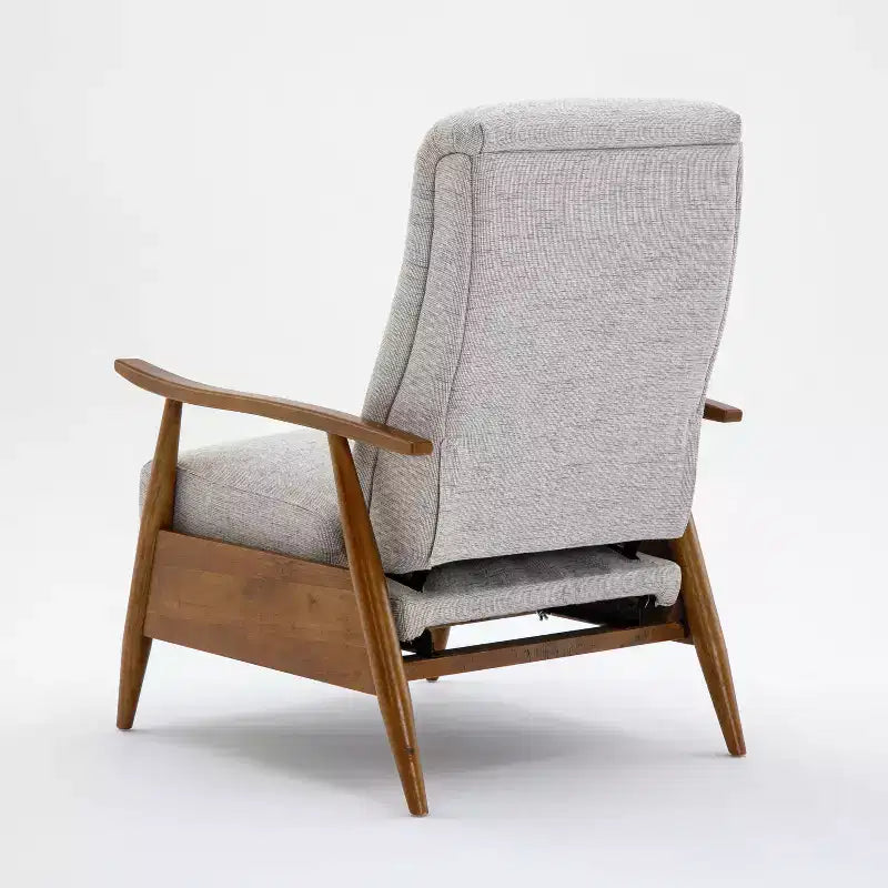 Comfort Pointe Terni Press-Back Recliner Sea Oat: Upholstered Polyester, Wood Frame, Foam Fill