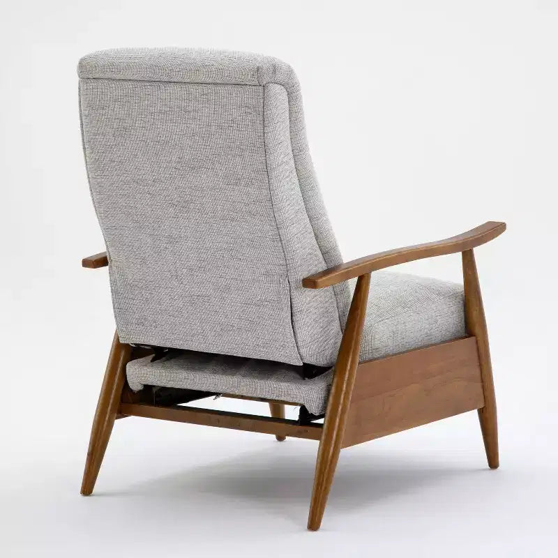 Comfort Pointe Terni Press-Back Recliner Sea Oat: Upholstered Polyester, Wood Frame, Foam Fill