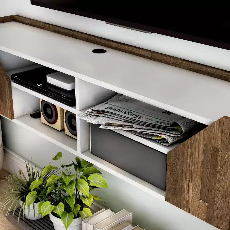 24/7 Shop At Home Kelvert Transitional Floating TV Stand for TVs up to: Wall Mount, Cable Management, Storage