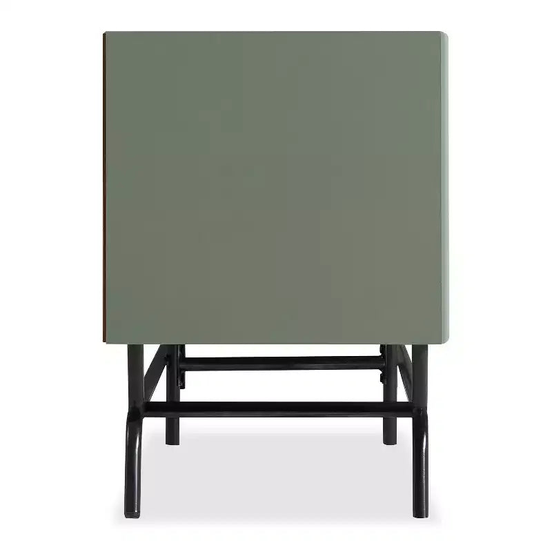 Meadowgrove Modern 3 Drawer TV Stand for TVs up to 65" with Cabinet Sage Green - miBasics: Metal Frame, Cable Management