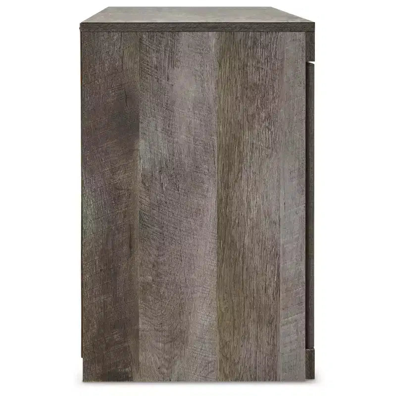 Signature Design by Ashley 60" Wynnlow TV Stand for TVs up to 65" Brown/Beige: Rustic Media Console with Cable Management