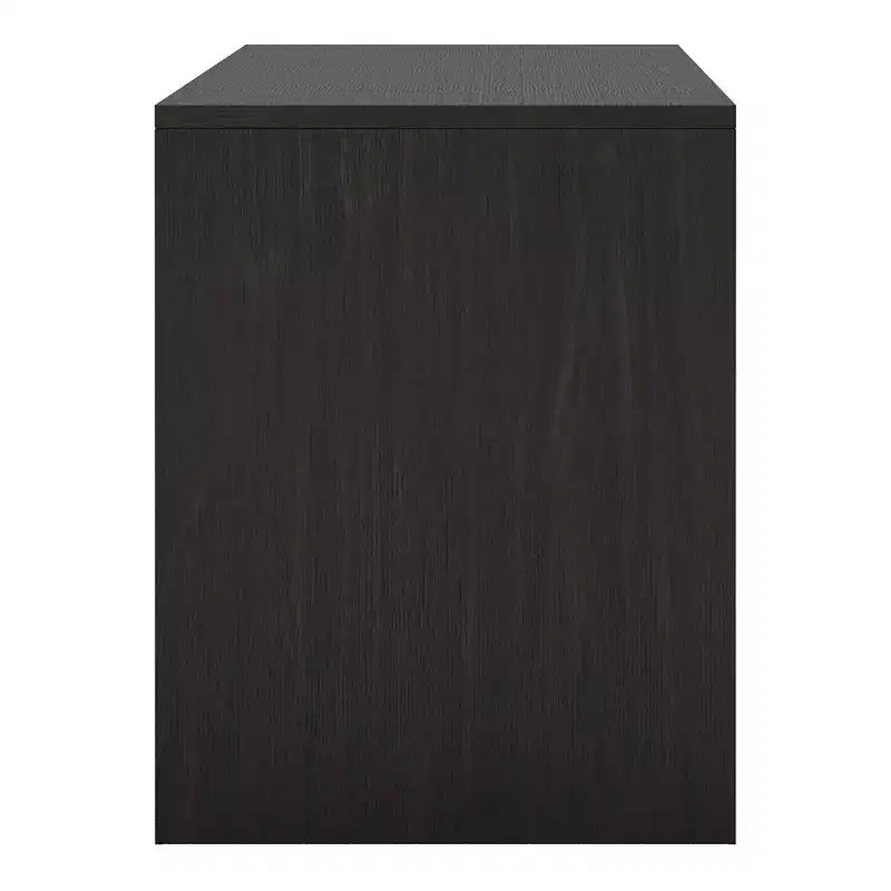 Meuble TV Jenny pour téléviseurs jusqu'à 70" : finition espresso, cadre en bois, étagères ouvertes, capacité de 68 kg