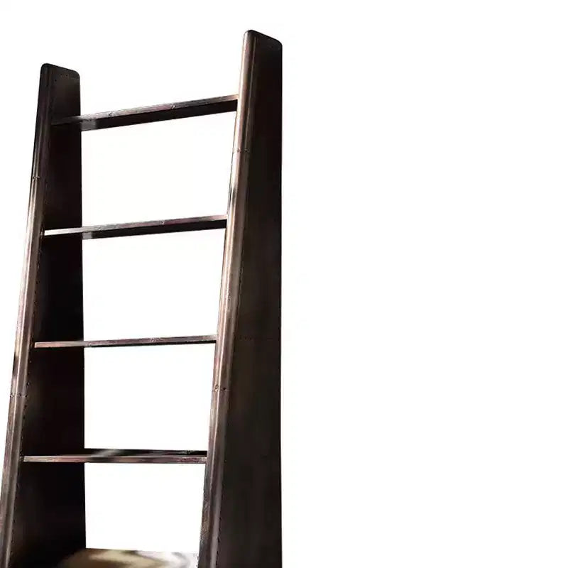 Acme Furniture 31.5" Brancaster Decorative Bookshelf Aluminum : 5-Tier Storage, No Assembly Required