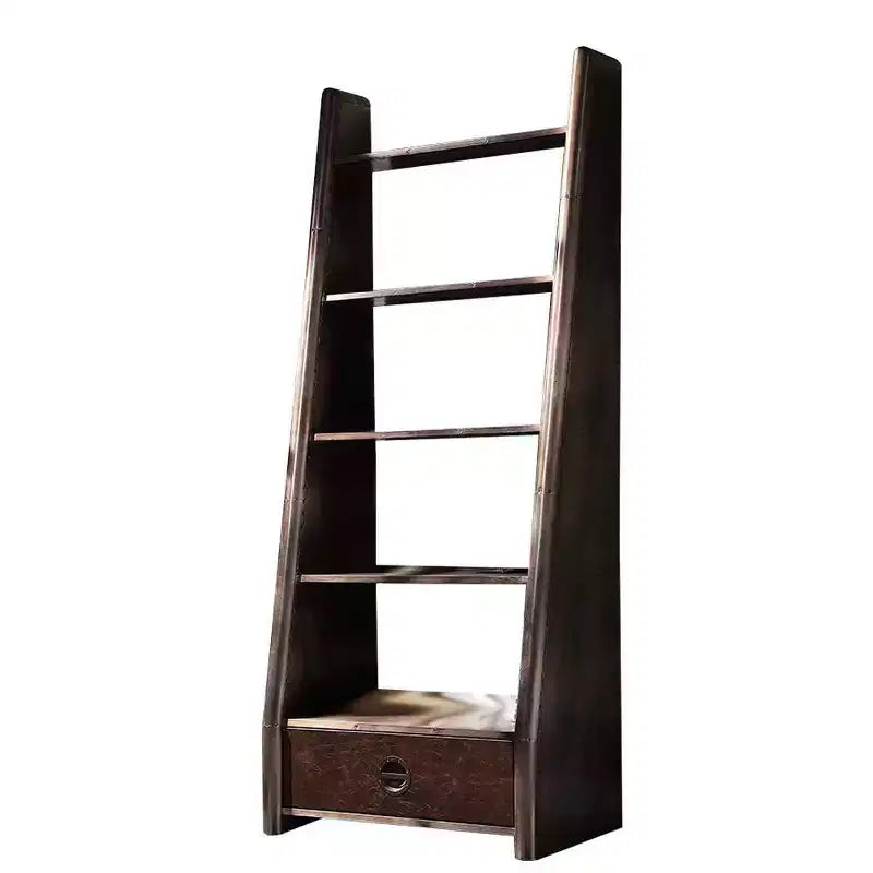 Acme Furniture 31.5" Brancaster Decorative Bookshelf Aluminum : 5-Tier Storage, No Assembly Required