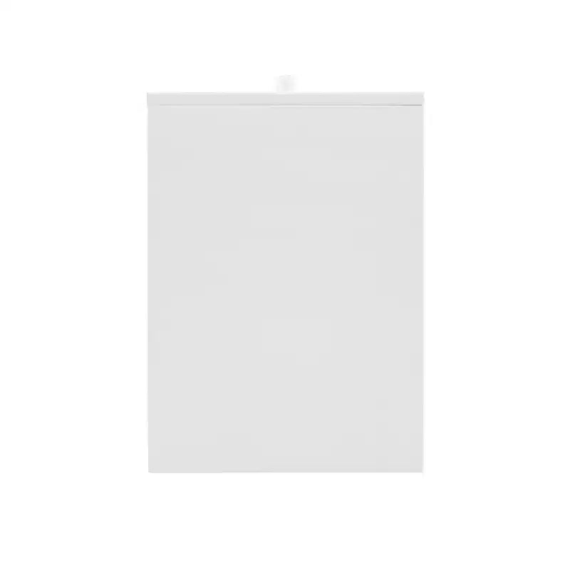 Wedeln 3 Drawer Rolling File Cabinet White Finish Wood - Powell: Mid-Century Modern, Veneer, Metal Hardware