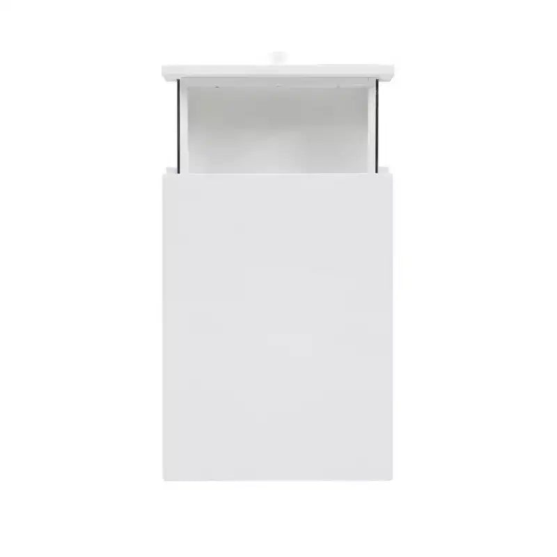 Wedeln 3 Drawer Rolling File Cabinet White Finish Wood - Powell: Mid-Century Modern, Veneer, Metal Hardware