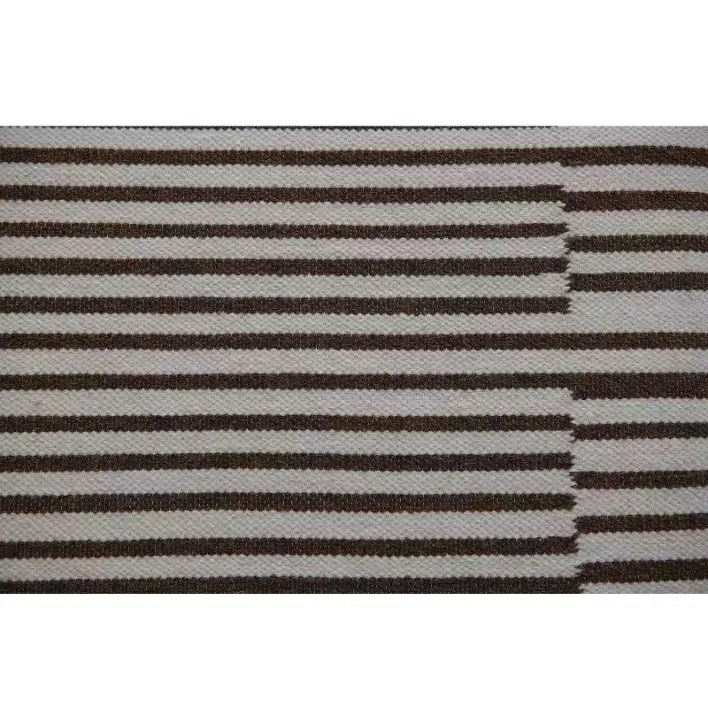 Storied Home Kilim Coffee Table Cream & Brown: Square No Assembly MDF 4 Point/Leg